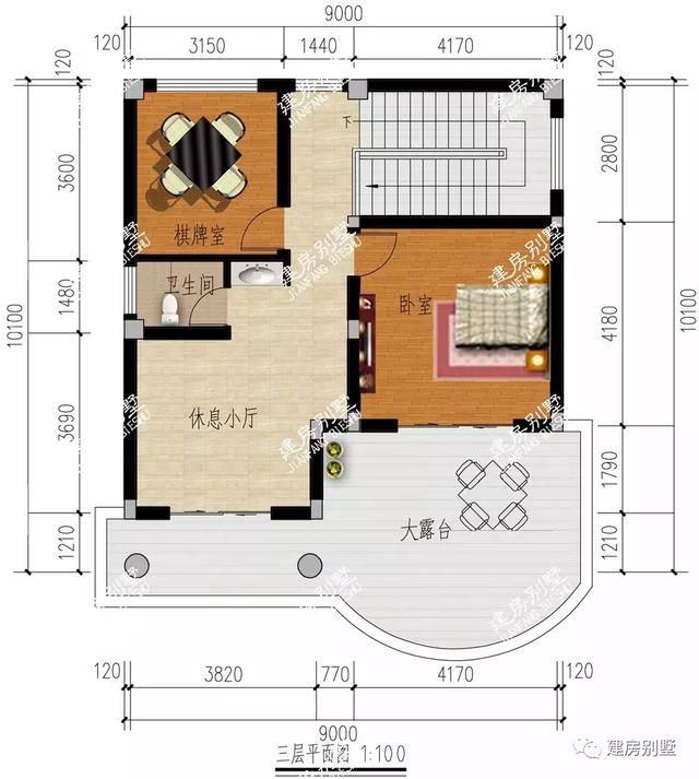 面寬9米同樣建豪宅，四層帶架空層的豪華別墅設(shè)計圖，不僅外觀大氣，布局更是好用到