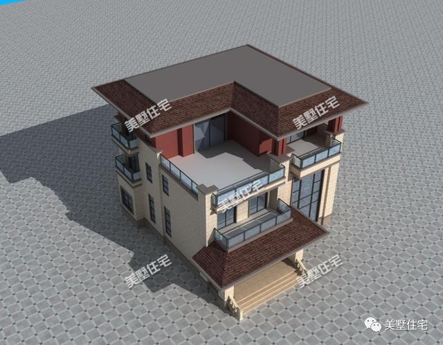 一款新中式三層美墅，比起傳統(tǒng)中式更時尚現(xiàn)代，比起西方歐式更簡約耐看