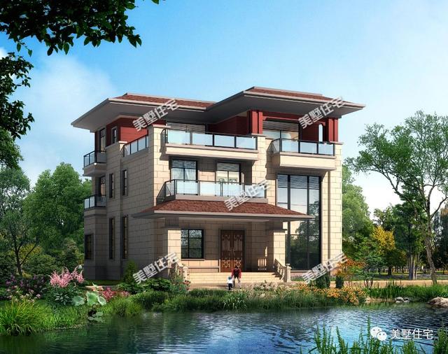 一款新中式三層美墅，比起傳統(tǒng)中式更時尚現(xiàn)代，比起西方歐式更簡約耐看