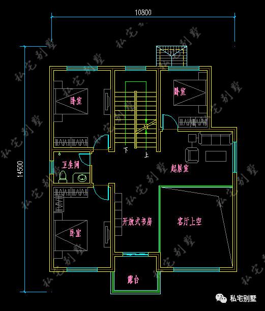 歐式框架大氣客廳通高三層農(nóng)村自建房別墅圖，建了都說好