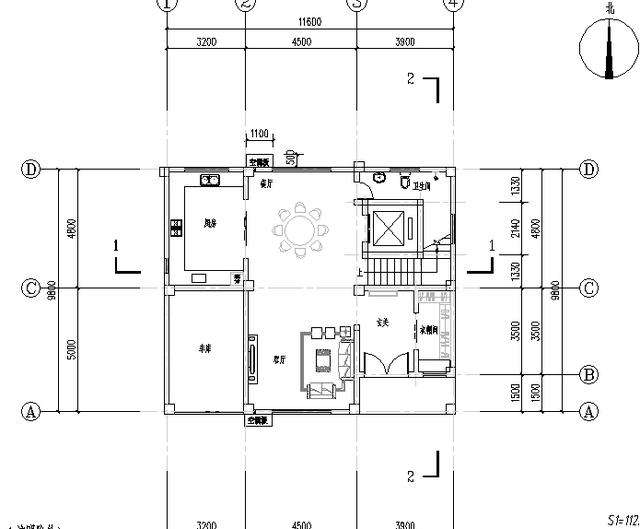 四層農(nóng)村別墅設(shè)計(jì)圖帶車庫陽臺(tái)書房衣帽間