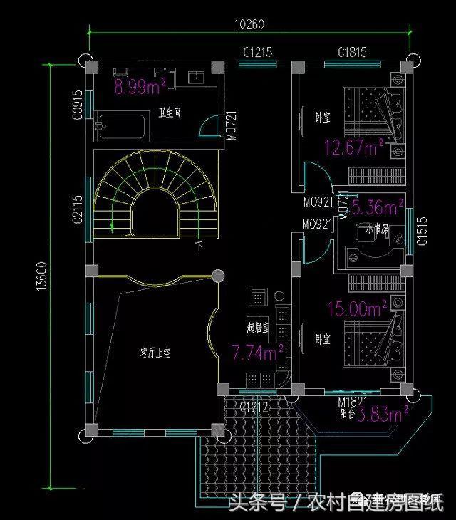 10X13.6米二層歐式風格別墅圖，小面積也能建的這么氣派，堪比百萬豪宅