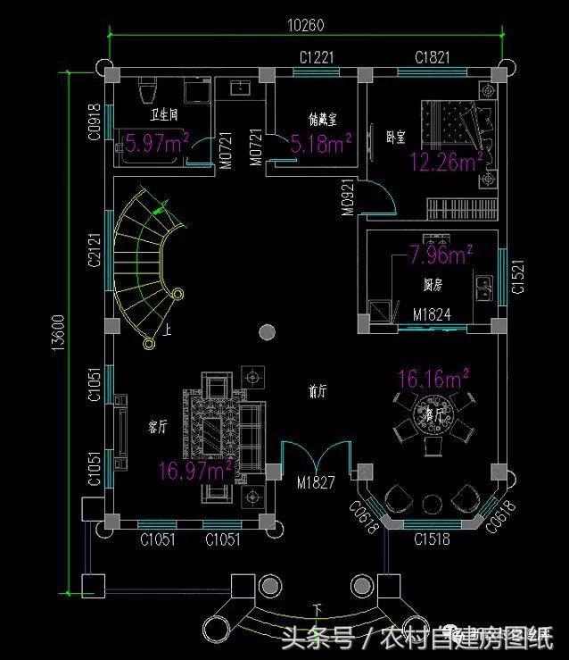 10X13.6米二層歐式風格別墅圖，小面積也能建的這么氣派，堪比百萬豪宅