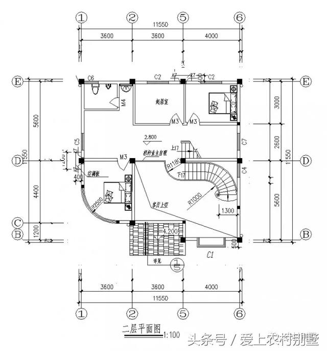120平新農(nóng)村框架結(jié)構(gòu)別墅圖，三層半+挑空客廳+大露臺(tái)，超氣派超流行的一款別墅