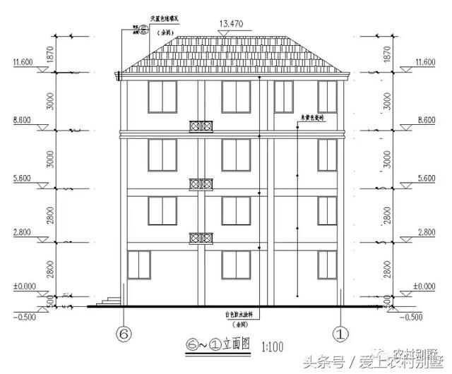120平新農(nóng)村框架結(jié)構(gòu)別墅圖，三層半+挑空客廳+大露臺(tái)，超氣派超流行的一款別墅