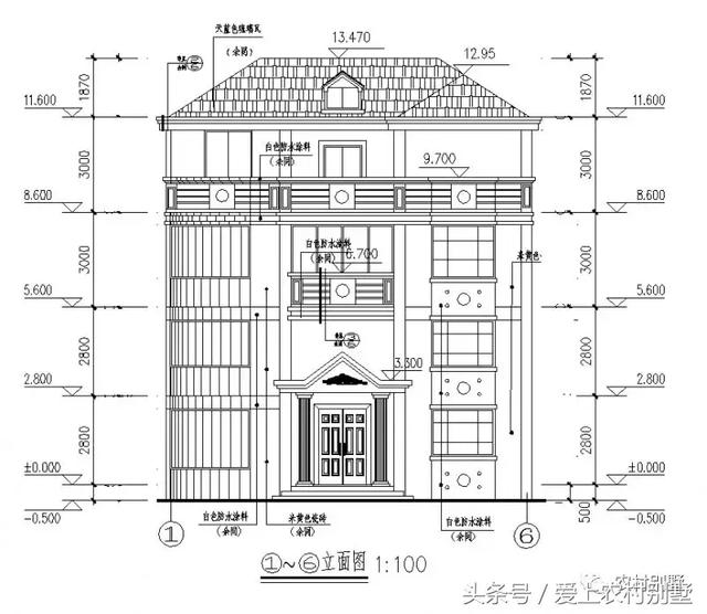 120平新農(nóng)村框架結(jié)構(gòu)別墅圖，三層半+挑空客廳+大露臺(tái)，超氣派超流行的一款別墅