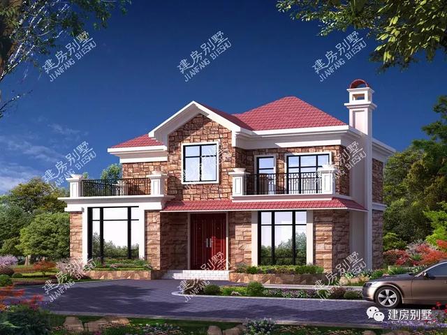 兩棟漂亮實用的二層別墅圖，無論建哪一棟別墅，都會令人羨慕不已