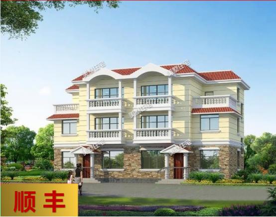 4款農(nóng)村雙拼別墅圖，不同風(fēng)格簡(jiǎn)單實(shí)用造價(jià)低，兄弟一起建房的最佳選擇