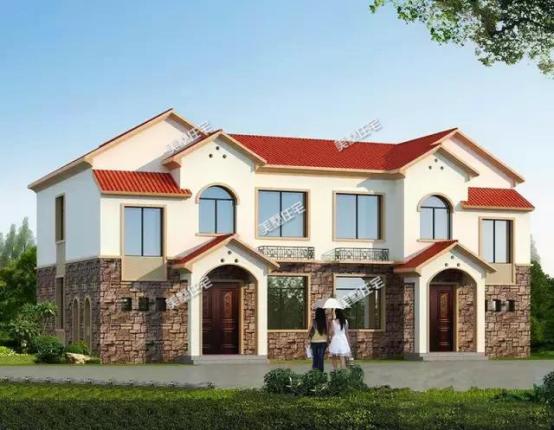 4款農(nóng)村雙拼別墅圖，不同風(fēng)格簡(jiǎn)單實(shí)用造價(jià)低，兄弟一起建房的最佳選擇