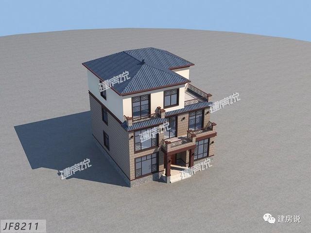 3棟130平的新中式別墅設(shè)計圖，外觀典雅大氣真心漂亮，農(nóng)村自建房的新潮流