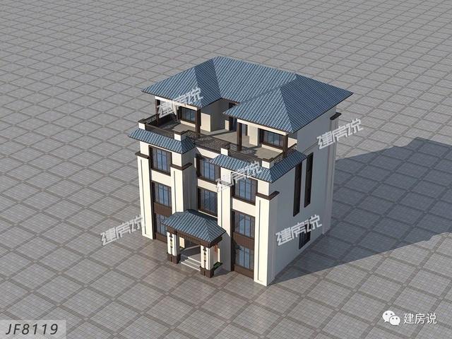 3棟130平的新中式別墅設(shè)計圖，外觀典雅大氣真心漂亮，農(nóng)村自建房的新潮流