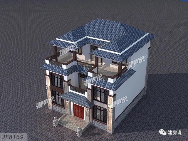 3棟130平的新中式別墅設(shè)計圖，外觀典雅大氣真心漂亮，農(nóng)村自建房的新潮流