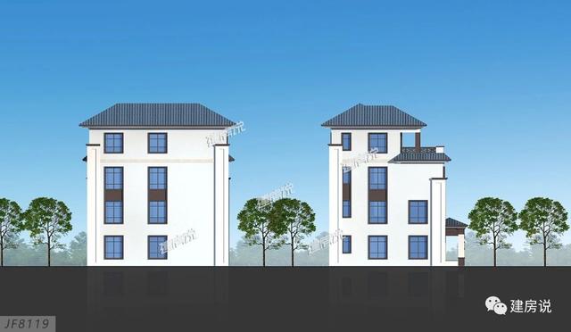 3棟130平的新中式別墅設(shè)計圖，外觀典雅大氣真心漂亮，農(nóng)村自建房的新潮流