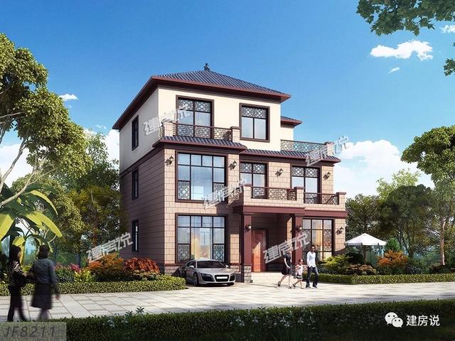 3棟130平的新中式別墅設(shè)計圖，外觀典雅大氣真心漂亮，農(nóng)村自建房的新潮流