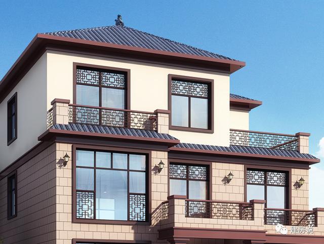 3棟130平的新中式別墅設(shè)計圖，外觀典雅大氣真心漂亮，農(nóng)村自建房的新潮流