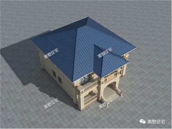 12X14米二層農(nóng)村別墅圖，5室2廳，經(jīng)典的歐式風(fēng)格沉穩(wěn)又大氣