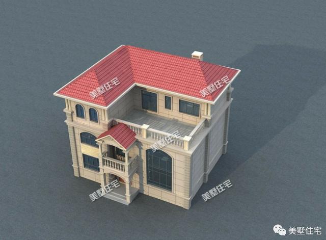 12X13米三層歐式農(nóng)村別墅圖，外觀靚戶型贊，給你田園牧歌般的生活