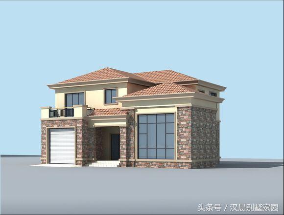 一棟漂亮實(shí)用的二層別墅圖，25萬建成，經(jīng)典布局永不過時(shí)