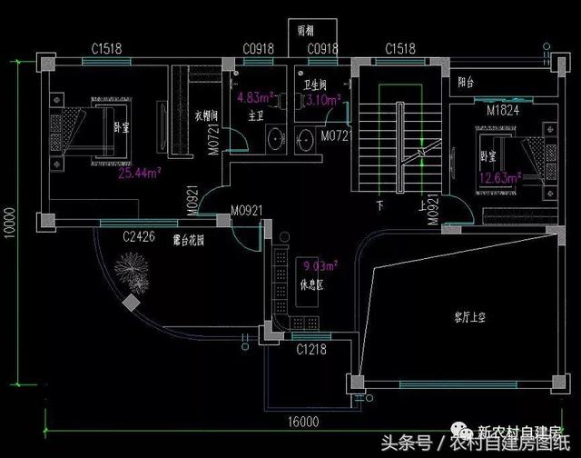 4款豪華農(nóng)村自建別墅圖，款款帶堂屋，配以園林庭院，假山水景，這樣的豪宅城里人有再多的錢也買不起。