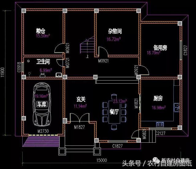 4款豪華農(nóng)村自建別墅圖，款款帶堂屋，配以園林庭院，假山水景，這樣的豪宅城里人有再多的錢也買不起。
