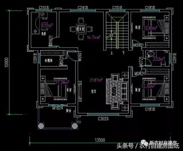 4款豪華農(nóng)村自建別墅圖，款款帶堂屋，配以園林庭院，假山水景，這樣的豪宅城里人有再多的錢也買不起。