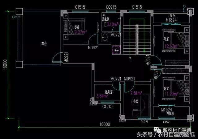 4款豪華農(nóng)村自建別墅圖，款款帶堂屋，配以園林庭院，假山水景，這樣的豪宅城里人有再多的錢也買不起。
