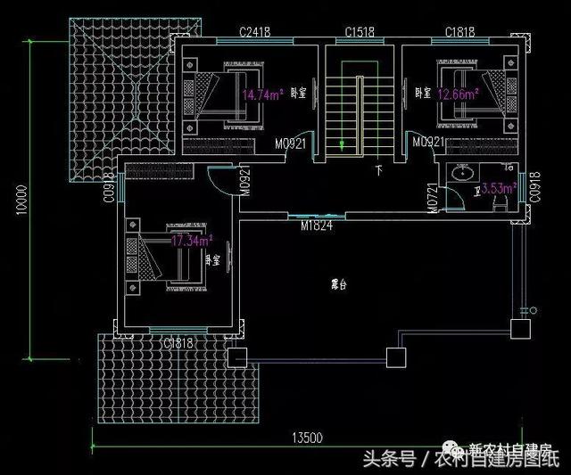 4款豪華農(nóng)村自建別墅圖，款款帶堂屋，配以園林庭院，假山水景，這樣的豪宅城里人有再多的錢也買不起。