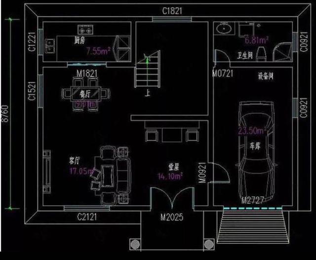 開間進(jìn)深9米，占地100平米的兩款二層農(nóng)村自建房設(shè)計(jì)圖，非常實(shí)用的戶型