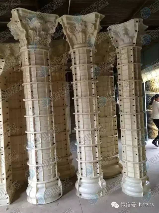 GRC羅馬柱模具的優(yōu)點和施工使用方法