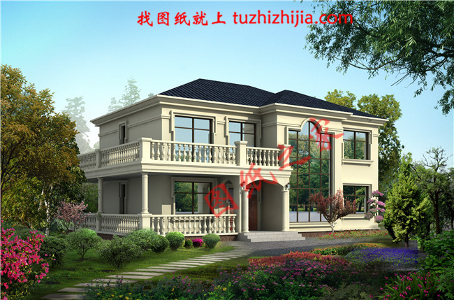 二層復式樓房設(shè)計圖，平實接地氣的平面布局