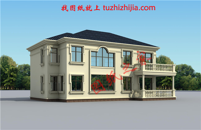 二層復式樓房設(shè)計圖，平實接地氣的平面布局