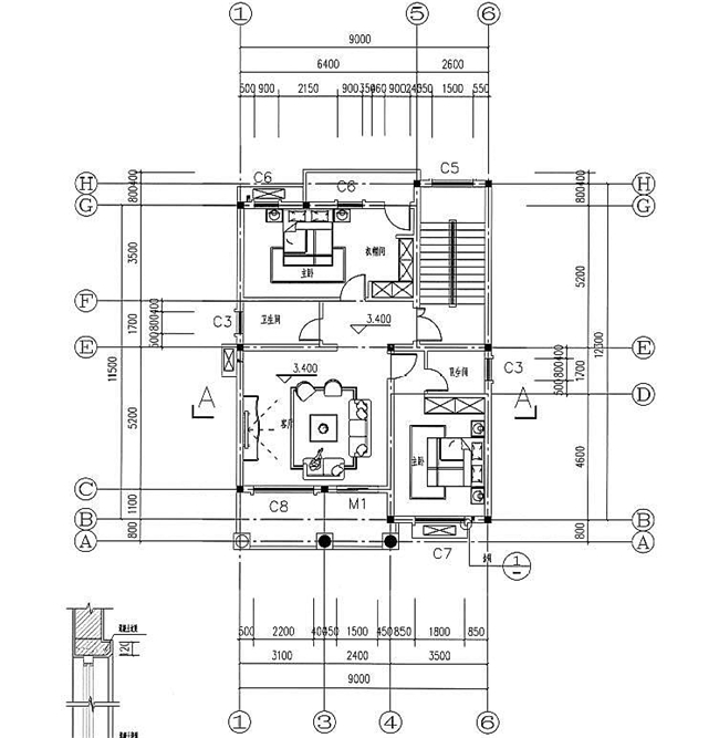 3棟最新款三層半別墅圖片，建其中一棟都可以成地標(biāo)建筑（全套施工圖）