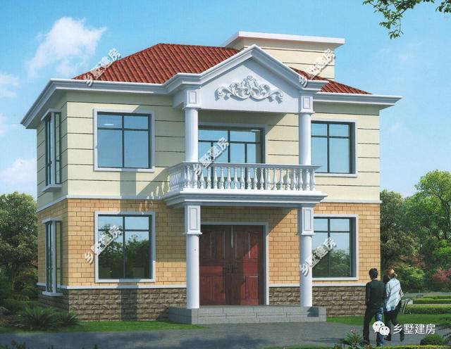 18萬(wàn)三層農(nóng)村新別墅圖，五室兩廳還有一個(gè)大露臺(tái)，真是太劃算了