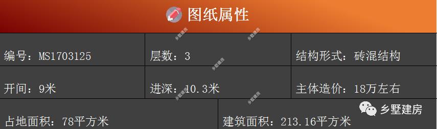 18萬(wàn)三層農(nóng)村新別墅圖，五室兩廳還有一個(gè)大露臺(tái)，真是太劃算了