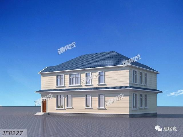 3套二層歐式別墅圖，現(xiàn)代亮麗的外觀，第1套26萬建，可以說非常便宜了