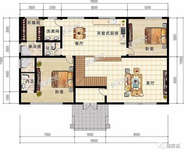 3套二層歐式別墅圖，現(xiàn)代亮麗的外觀，第1套26萬建，可以說非常便宜了