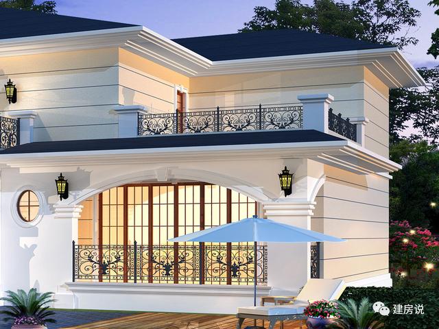 3套二層歐式別墅圖，現(xiàn)代亮麗的外觀，第1套26萬建，可以說非常便宜了