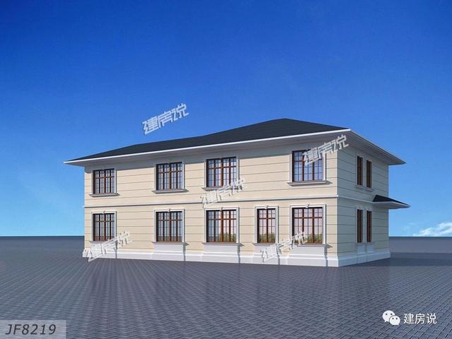 3套二層歐式別墅圖，現(xiàn)代亮麗的外觀，第1套26萬建，可以說非常便宜了