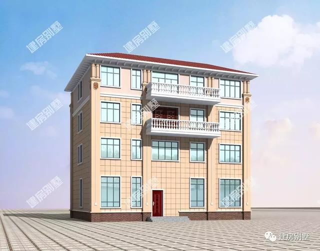 16.2×11.5米四層別墅設計圖，農村自建房的典范，內外兼修養(yǎng)眼又實用