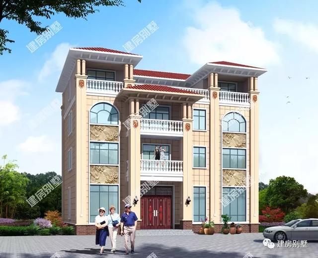 16.2×11.5米四層別墅設計圖，農村自建房的典范，內外兼修養(yǎng)眼又實用