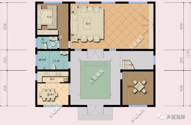 新款階梯式外觀三層四合院別墅圖，快來(lái)看看，內(nèi)外兼修！