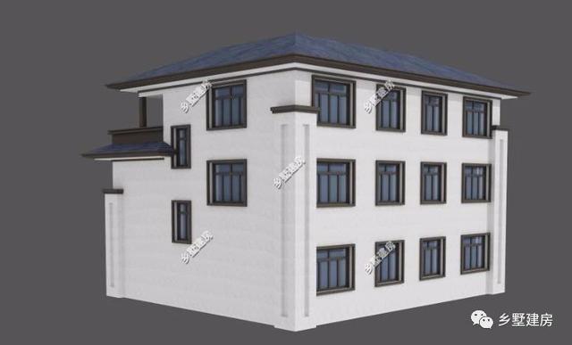 新款階梯式外觀三層四合院別墅圖，快來(lái)看看，內(nèi)外兼修！