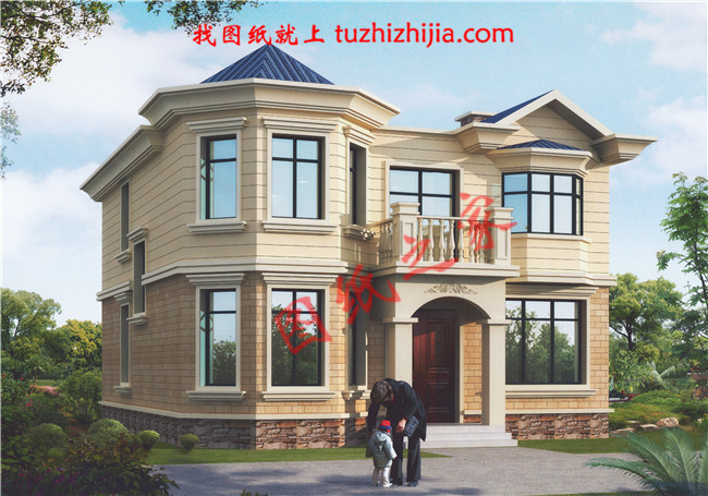 農(nóng)村最好看18萬左右兩層小樓圖，外觀、造型簡潔大方