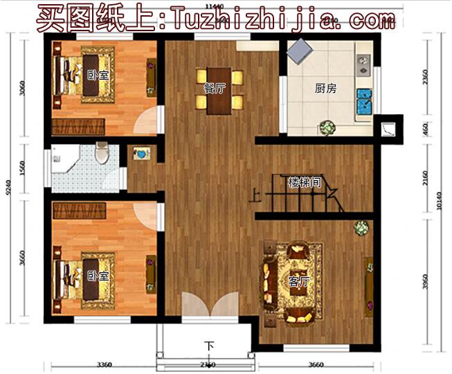 小戶型二層小樓圖，小面積蘊藏大功能，時尚、簡約