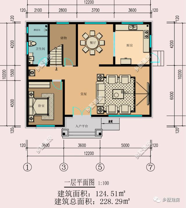 三款造型時尚亮麗的農(nóng)村別墅設(shè)計圖，超大客廳還有堂屋，造價不到30萬