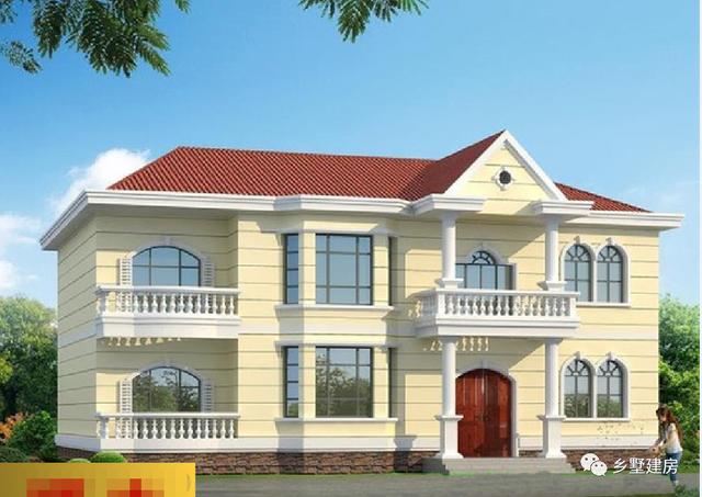 三款造型時尚亮麗的農(nóng)村別墅設(shè)計圖，超大客廳還有堂屋，造價不到30萬