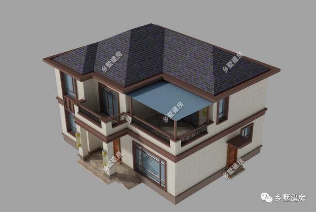 三款造型時尚亮麗的農(nóng)村別墅設(shè)計圖，超大客廳還有堂屋，造價不到30萬
