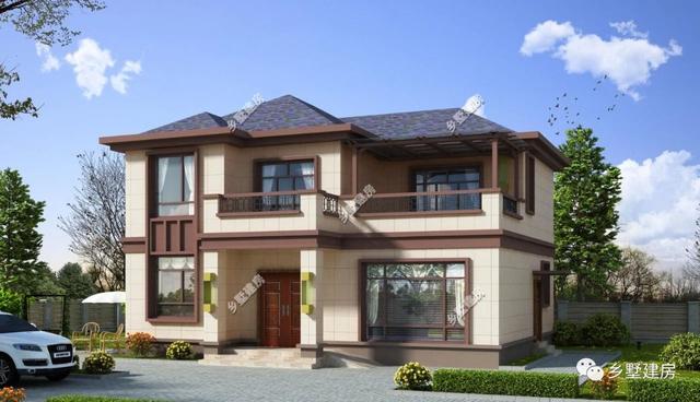 三款造型時尚亮麗的農(nóng)村別墅設(shè)計圖，超大客廳還有堂屋，造價不到30萬