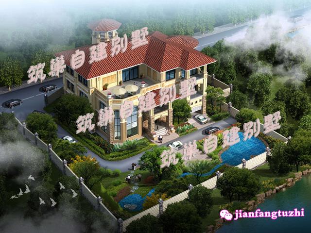 75萬總建筑面積700平米高端大氣三層花園大型別墅設計圖，真的超級豪華大氣