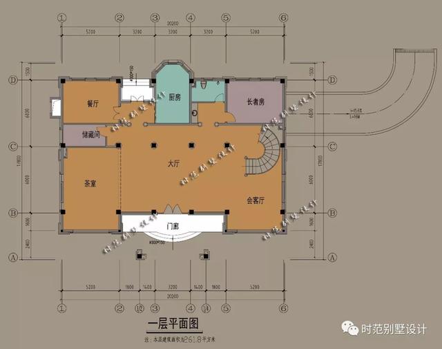 帶地下車庫，茶室和書房的三層歐式別墅設(shè)計圖，9室4廳，適合農(nóng)村自建！